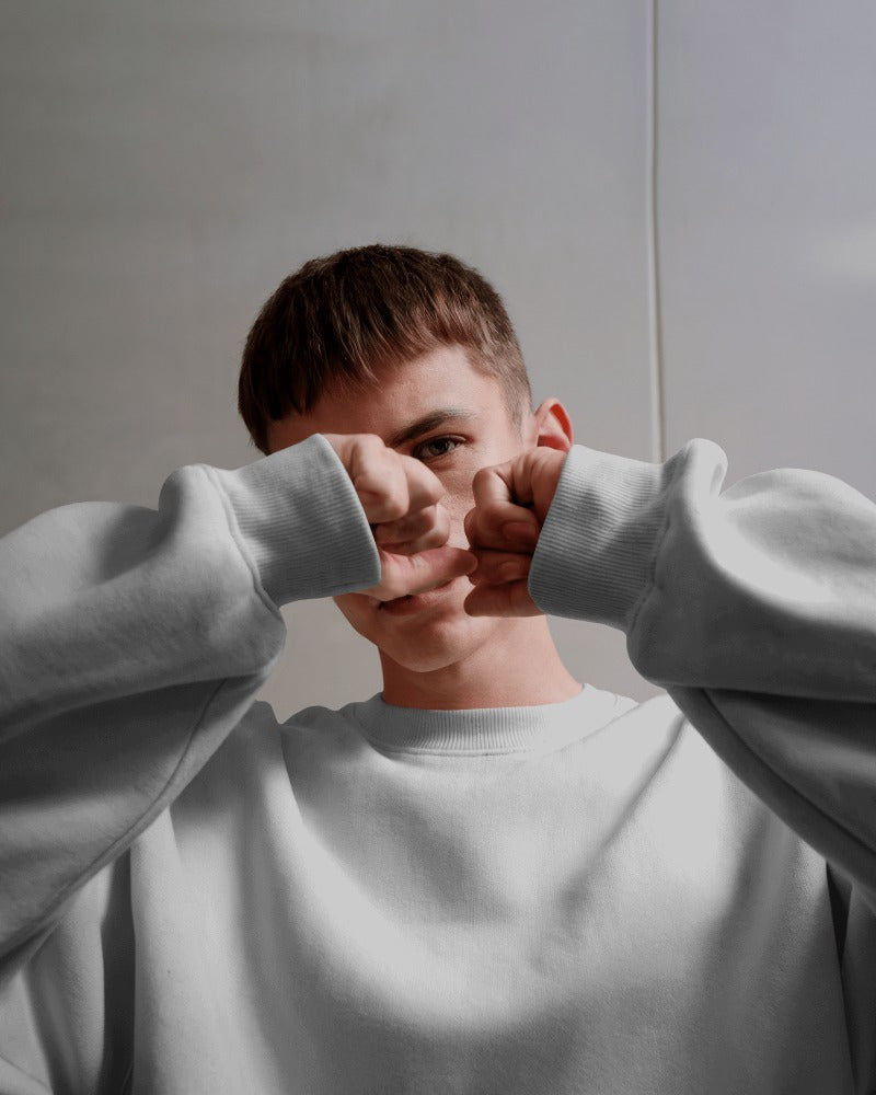 UNISEX GREY MELANGE SWEATSHIRT