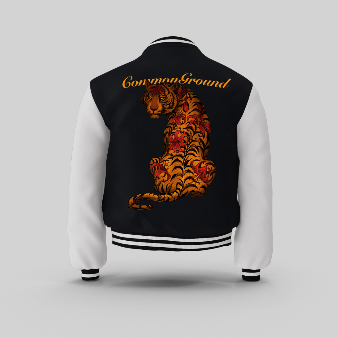 TIGER UNISEX VARSITY JACKET - COMMONGROUND