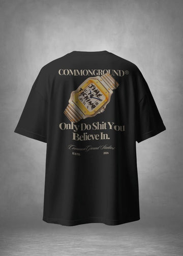 TIME IS TICKING OVERSIZED T - SHIRT - COMMONGROUND