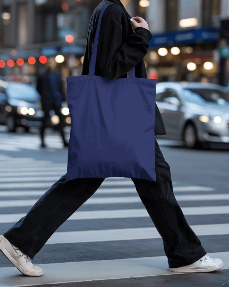 NAVY BLUE TOTE BAG