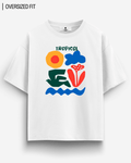 TROPICAL OVERSIZED T - SHIRT - COMMONGROUND