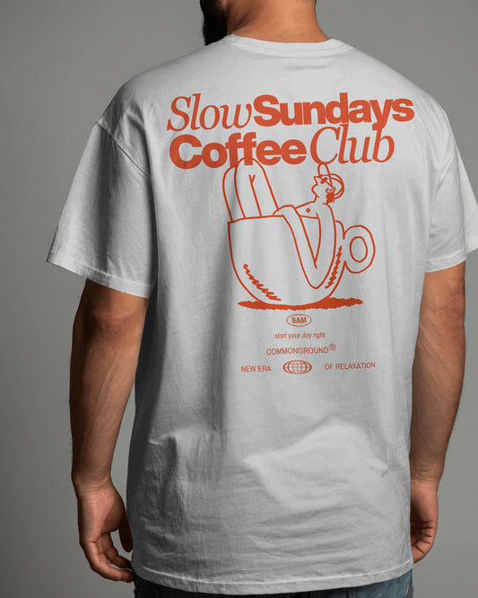 SLOW SUNDAYS COFFEE CLUB OVERSIZED T-SHIRT