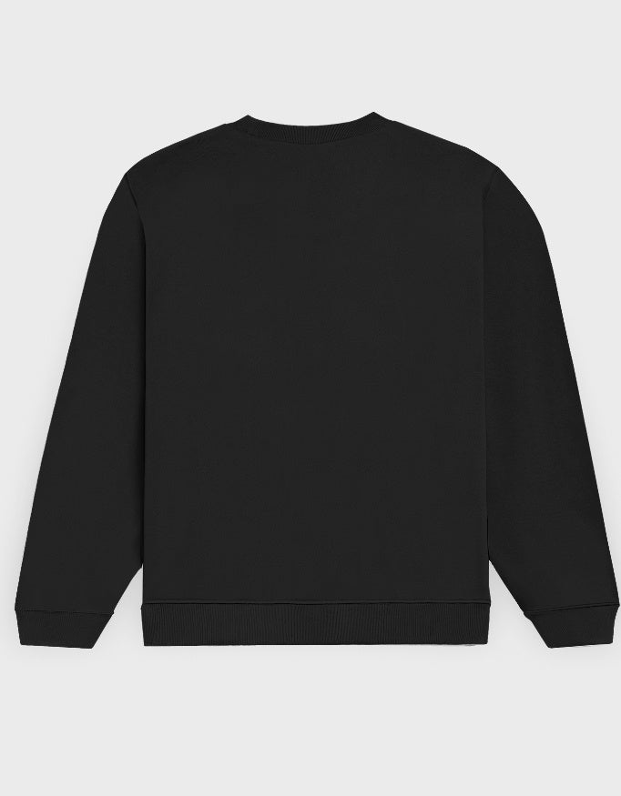 UNISEX BLACK SWEATSHIRT - COMMONGROUND