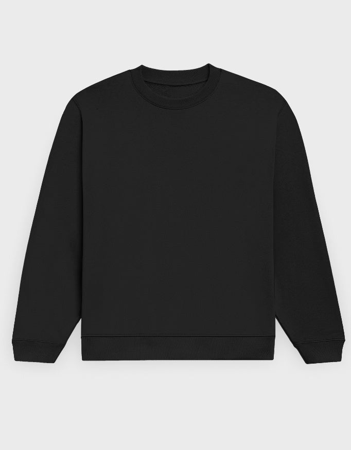 UNISEX BLACK SWEATSHIRT - COMMONGROUND