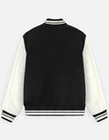 UNISEX BLACK VARSITY JACKET - COMMONGROUND