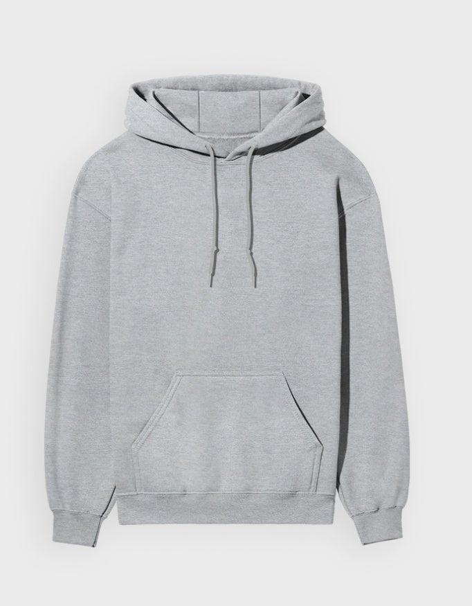 UNISEX GREY MELANGE HOODIE - COMMONGROUND