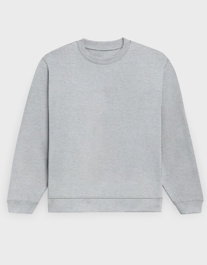UNISEX GREY MELANGE SWEATSHIRT - COMMONGROUND