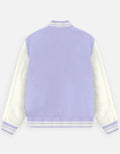 UNISEX LAVENDER VARSITY JACKET - COMMONGROUND