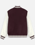 UNISEX MAROON VARSITY JACKET - COMMONGROUND