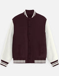 UNISEX MAROON VARSITY JACKET - COMMONGROUND