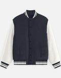 UNISEX NAVY BLUE VARSITY JACKET - COMMONGROUND