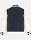 UNISEX NAVY BLUE VARSITY JACKET - COMMONGROUND