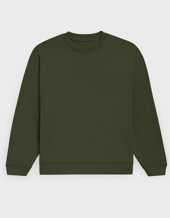 UNISEX OLIVE GREEN SWEATSHIRT - COMMONGROUND