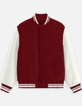UNISEX RED VARSITY JACKET - COMMONGROUND