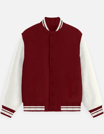 UNISEX RED VARSITY JACKET - COMMONGROUND