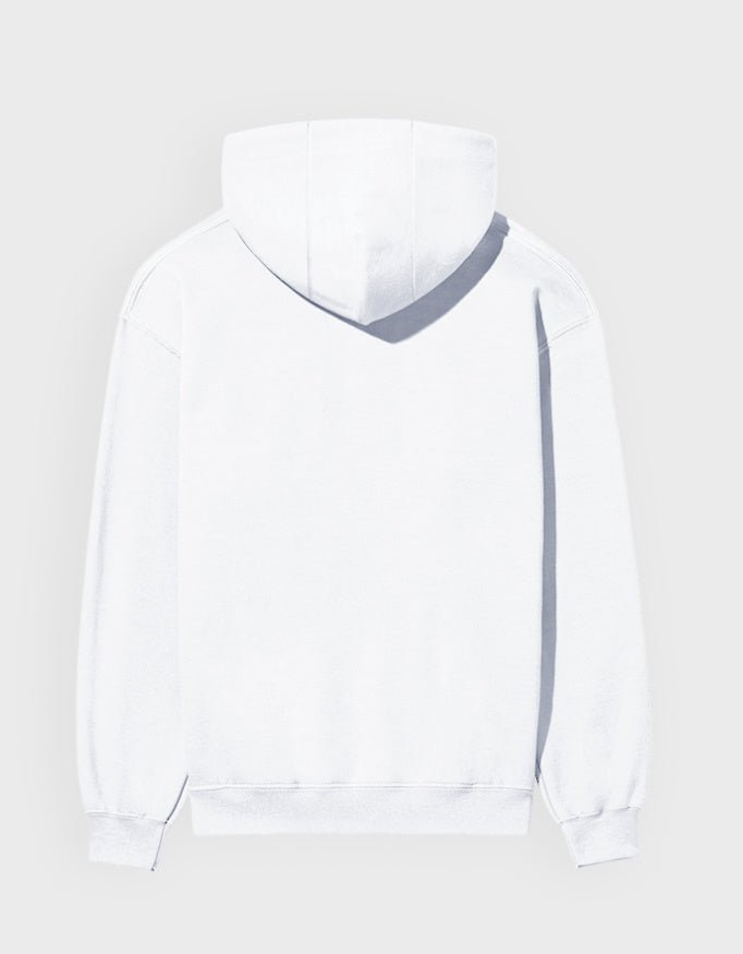 UNISEX WHITE HOODIE - COMMONGROUND