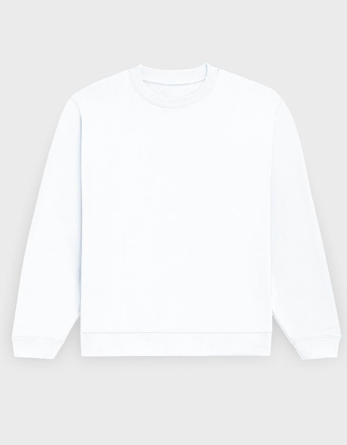 UNISEX WHITE SWEATSHIRT - COMMONGROUND
