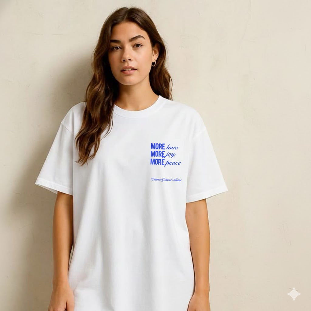 MORE LOVE MORE JOY OVERSIZED T-SHIRT