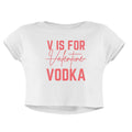 V FOR VODKA CROP TOP - COMMONGROUND