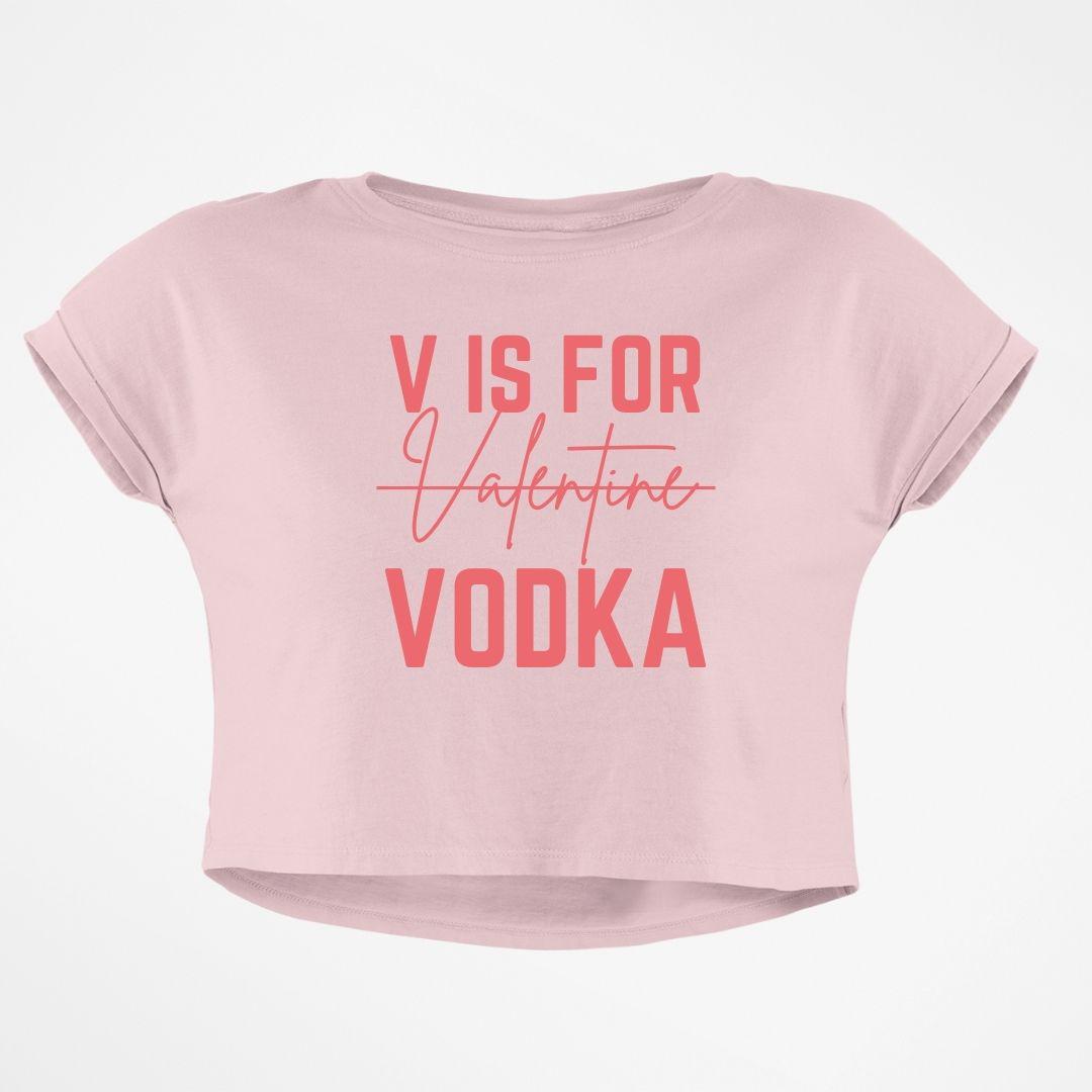 V FOR VODKA CROP TOP - COMMONGROUND