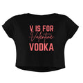 V FOR VODKA CROP TOP - COMMONGROUND