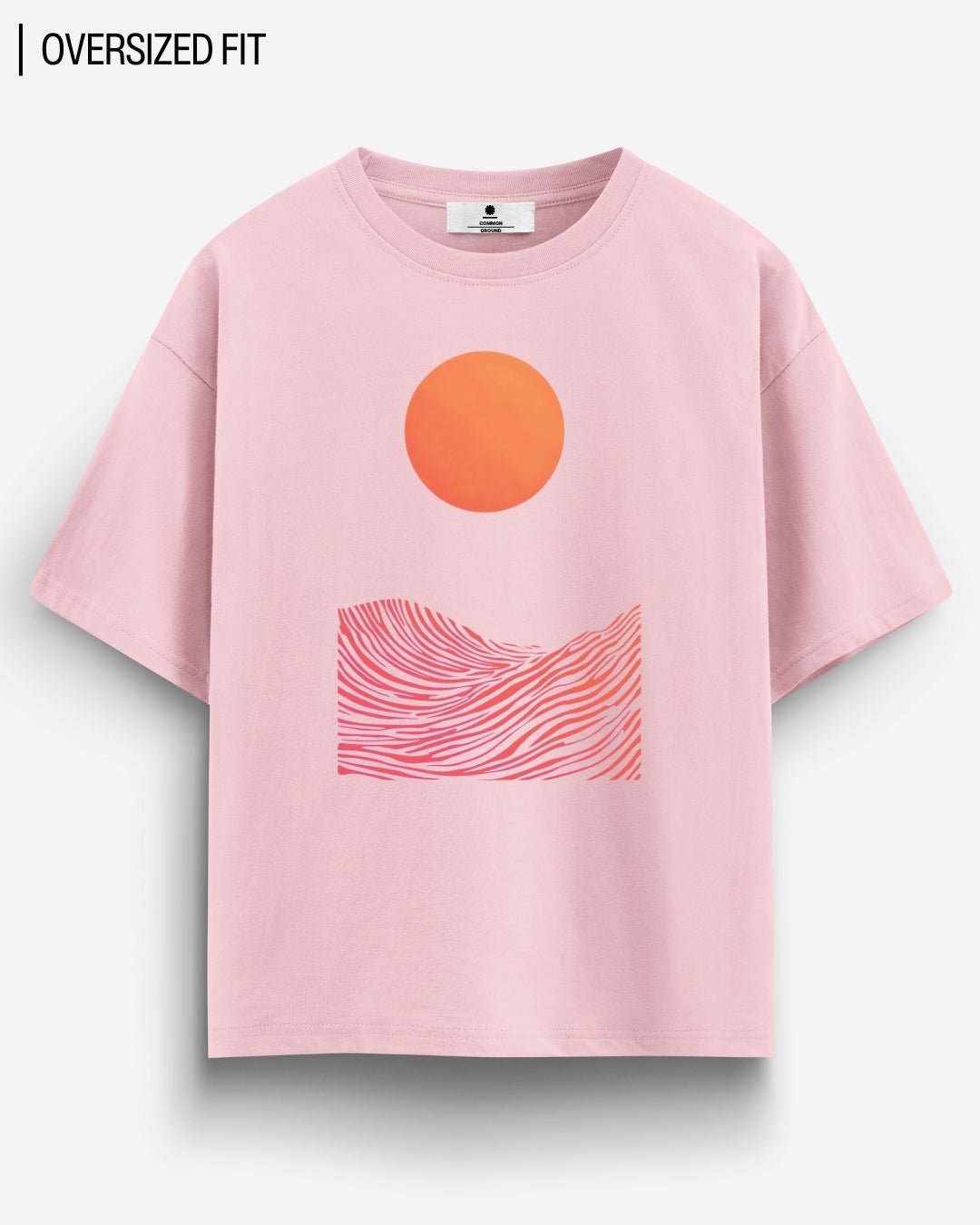 WAVES & SUN OVERSIZED T - SHIRT - COMMONGROUND