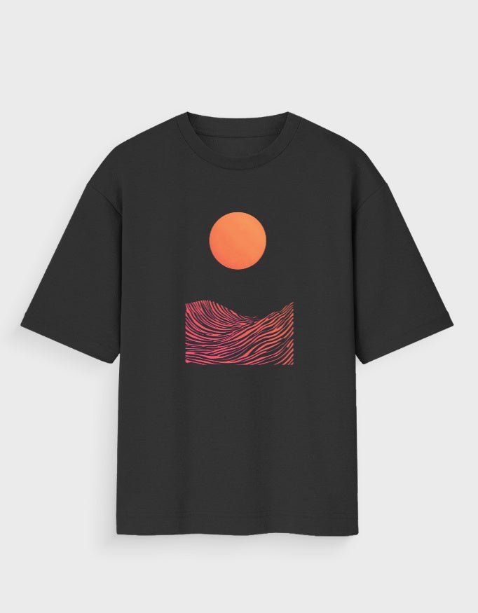 WAVES & SUN OVERSIZED T - SHIRT - COMMONGROUND