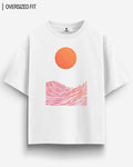 WAVES & SUN OVERSIZED T - SHIRT - COMMONGROUND