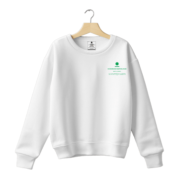 WHITE REGULAR SWEATSHIRT - COMMONGROUND