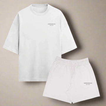 WHITE SOLID TERRY CO - ORD SET - COMMONGROUND